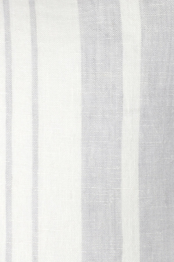 Light Grey Bold Stripes So Soft Linen Pillows