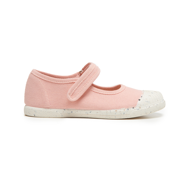 ECO-friendly Canvas Mary Jane Sneakers in Peach by childrenchic