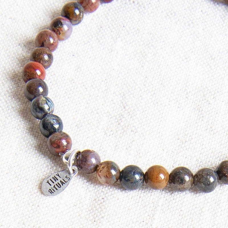 Natural African Pietersite Energy Bracelet by Tiny Rituals