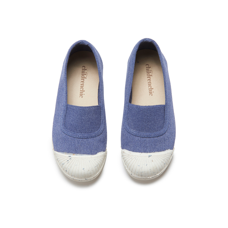 ECO-Friendly Canvas with Elastic Slip-on in Denim Blue by childrenchic