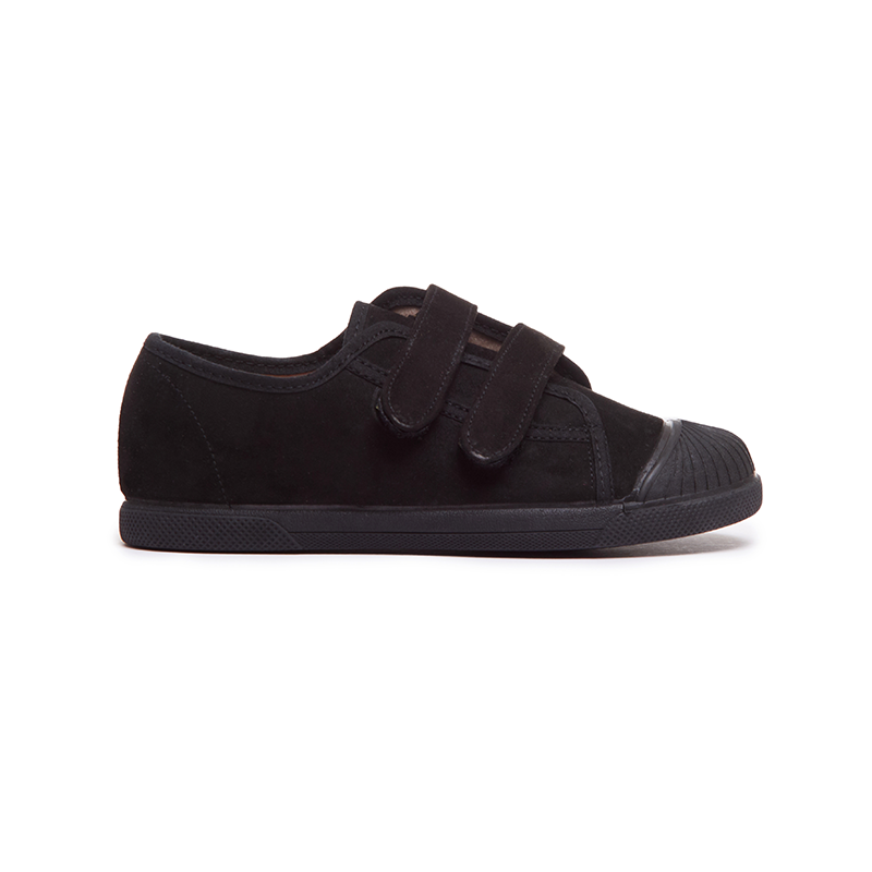 Fall Suede Sneakers in Black by childrenchic