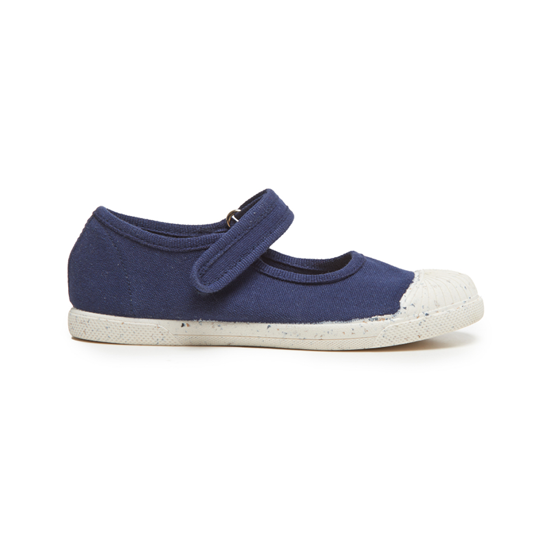 ECO-friendly Canvas Mary Jane Sneakers in Navy by childrenchic