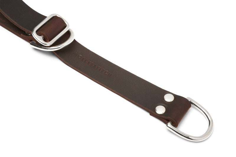Butter Leather Retriever Dog Collar - Classic Brown by Molly And Stitch US
