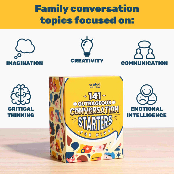 141 Outrageous Conversation Starters for Kids by Crated with Love