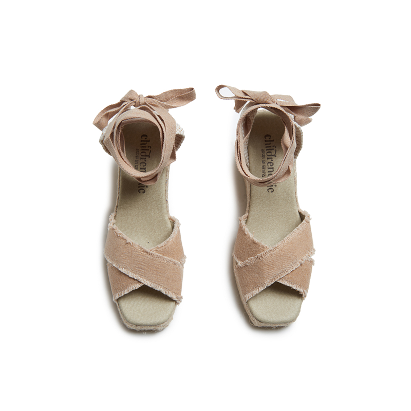 Sandal Espadrille in Tan by childrenchic
