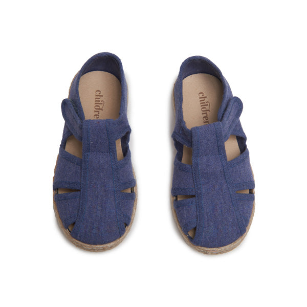 Canvas Yute Sandal in Denim by childrenchic