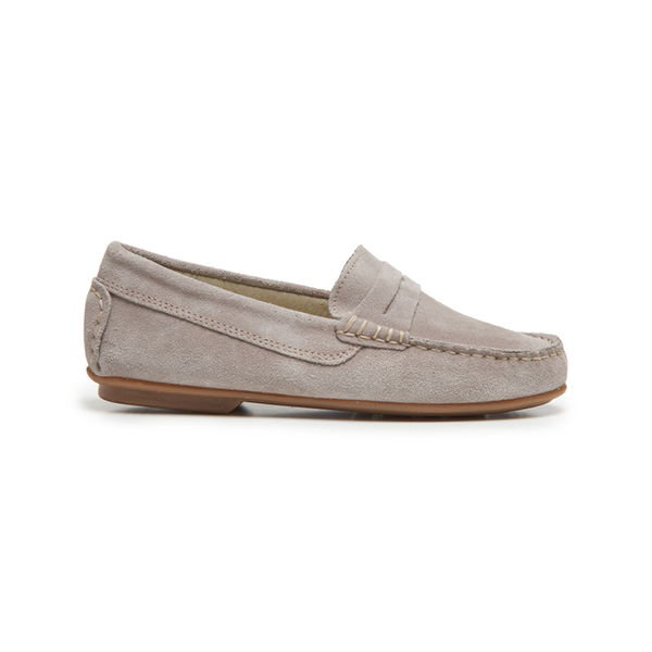 Suede Penny Loafers in Grey by childrenchic