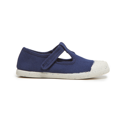 ECO-friendly T-band Sneakers in Navy by childrenchic