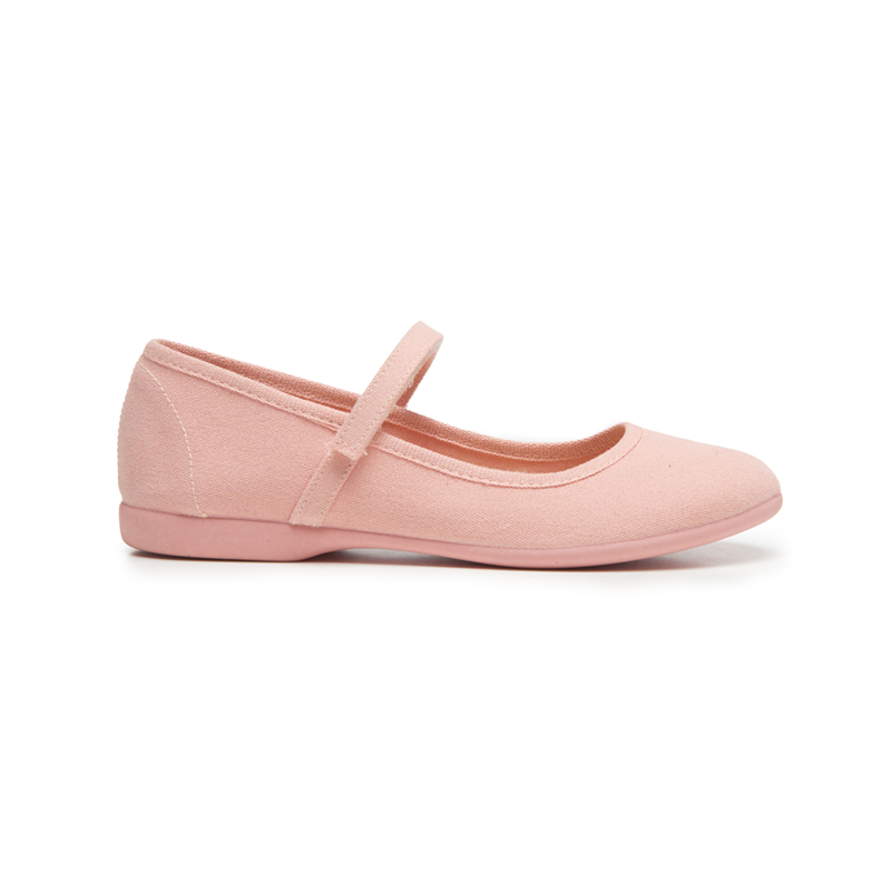 ECO-friendly Classic Canvas Mary Janes in Peach by childrenchic
