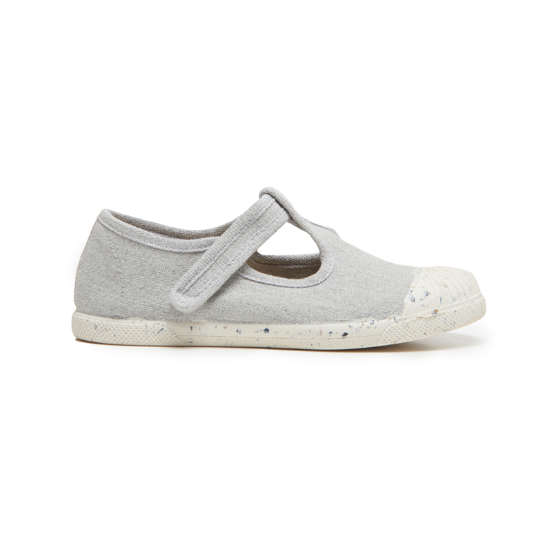 ECO-friendly T-band Sneakers in Grey by childrenchic