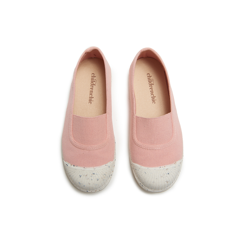 ECO-Friendly Canvas with Elastic Slip-on in Peach by childrenchic