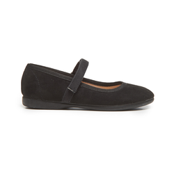 Classic Suede Mary Janes in Black by childrenchic