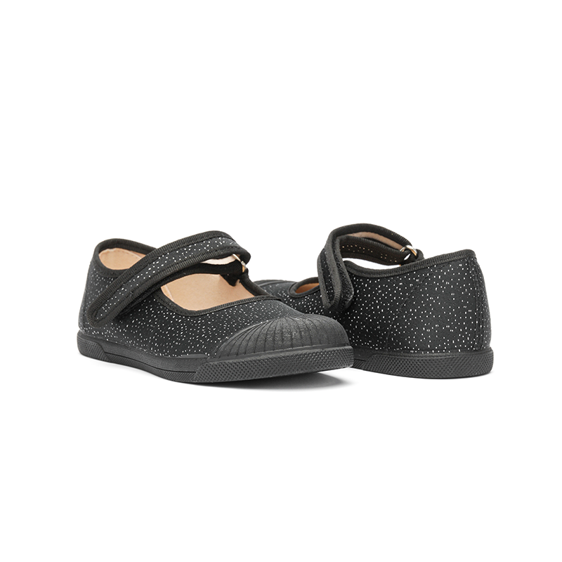 Mary Jane Captoe Sneakers in Black Dots by childrenchic