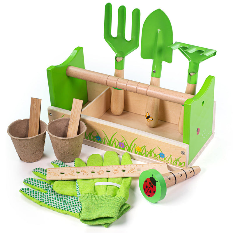 Kids Gardening Caddy, Childrens Garden Tools by Bigjigs Toys