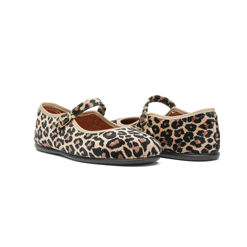 Classic Mary Janes in Animal Print by childrenchic