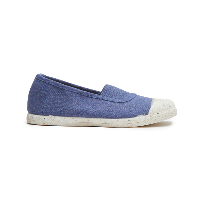 ECO-Friendly Canvas with Elastic Slip-on in Denim Blue by childrenchic