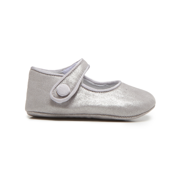 My-First Mary Janes in Silver Shimmer by childrenchic