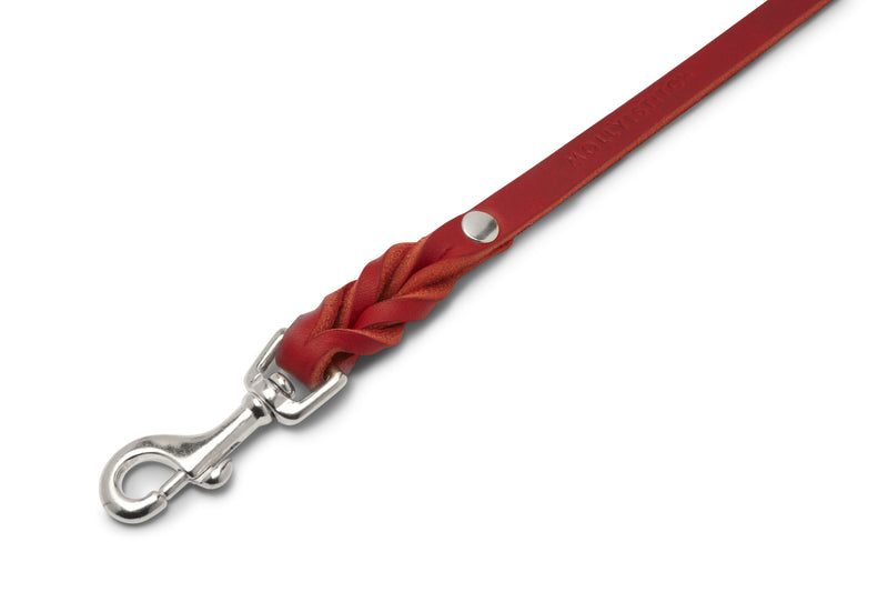 Butter Leather City Dog Leash - Chili Red by Molly And Stitch US