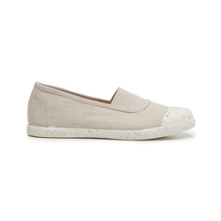 ECO-Friendly Canvas with Elastic Slip-on in Taupe by childrenchic