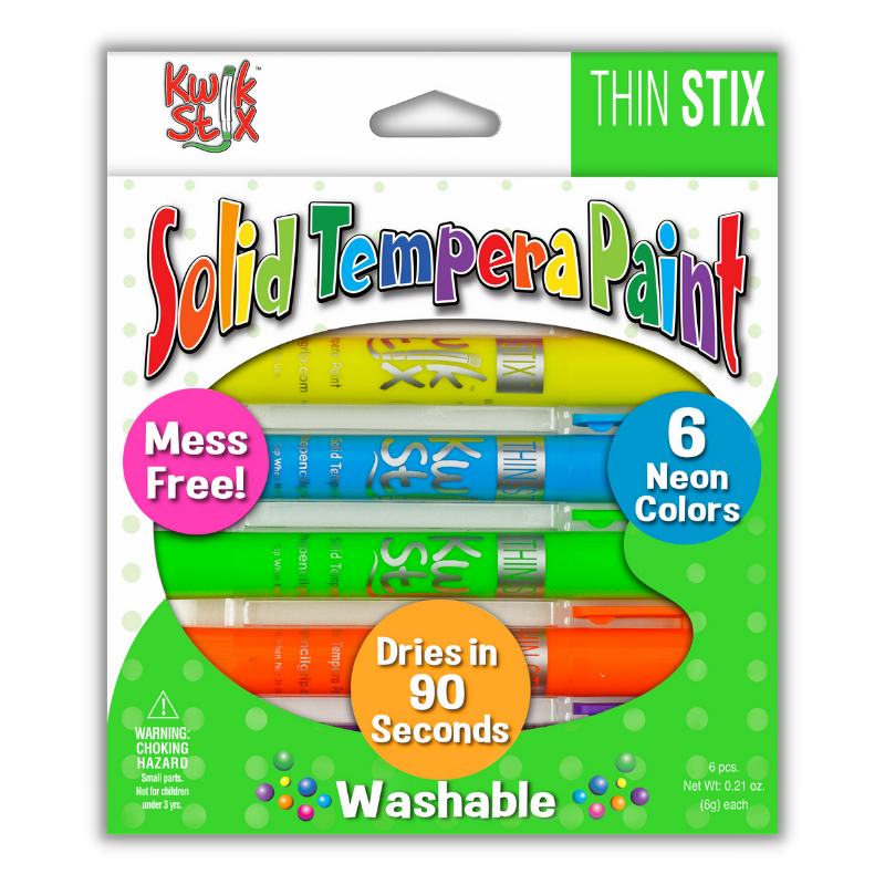 Thin Stix, Set of 6 Neon Colors by The Pencil Grip, Inc.