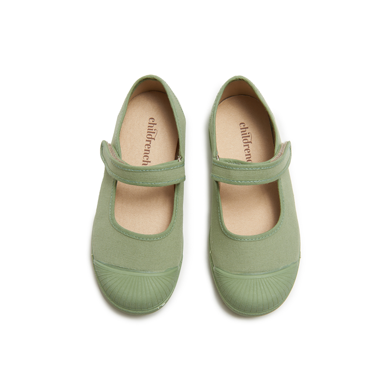 Canvas Captoe Mary Jane Sneakers in Leaf by childrenchic