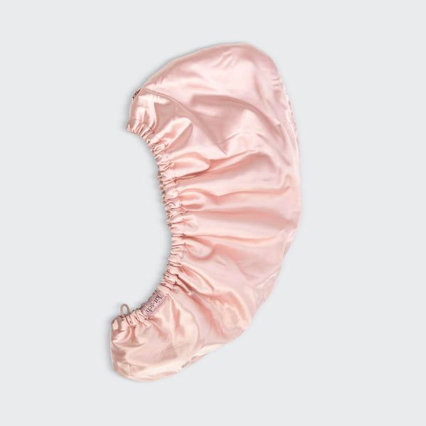 Satin-Wrapped Hair Towel - Blush by KITSCH