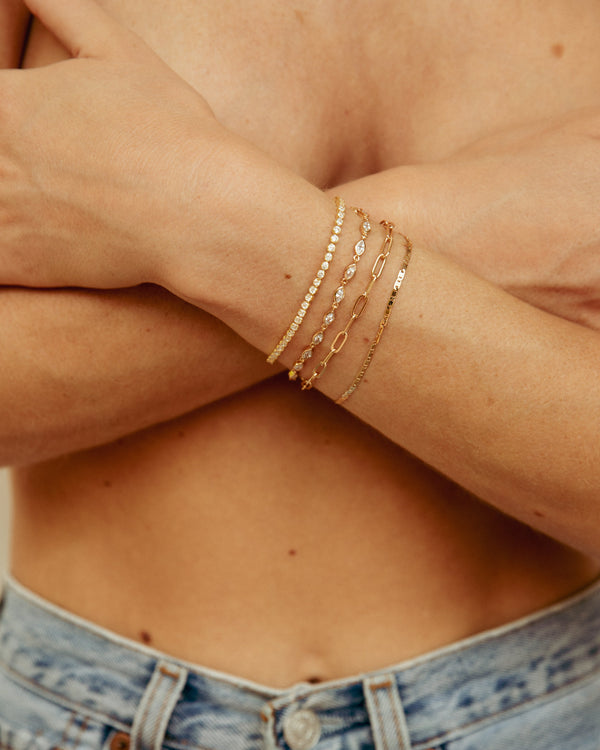 Thick Link 14k Bracelet by Eight Five One Jewelry