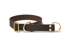 Butter Leather Retriever Dog Collar - Classic Brown by Molly And Stitch US