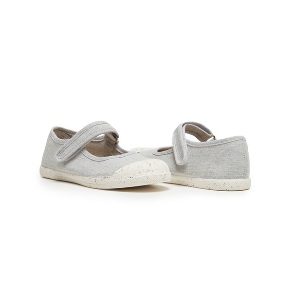 ECO-friendly Canvas Mary Jane Sneakers in Grey by childrenchic