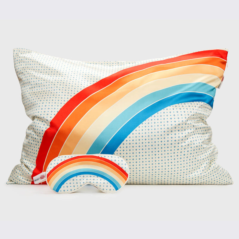 Stranger Things X Kitsch Rainbow Room Pillowcase + Eye Mask 2pc Set by KITSCH