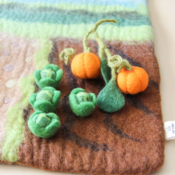 Felt Rustic Farm Play Mat Playscape by Play Planet