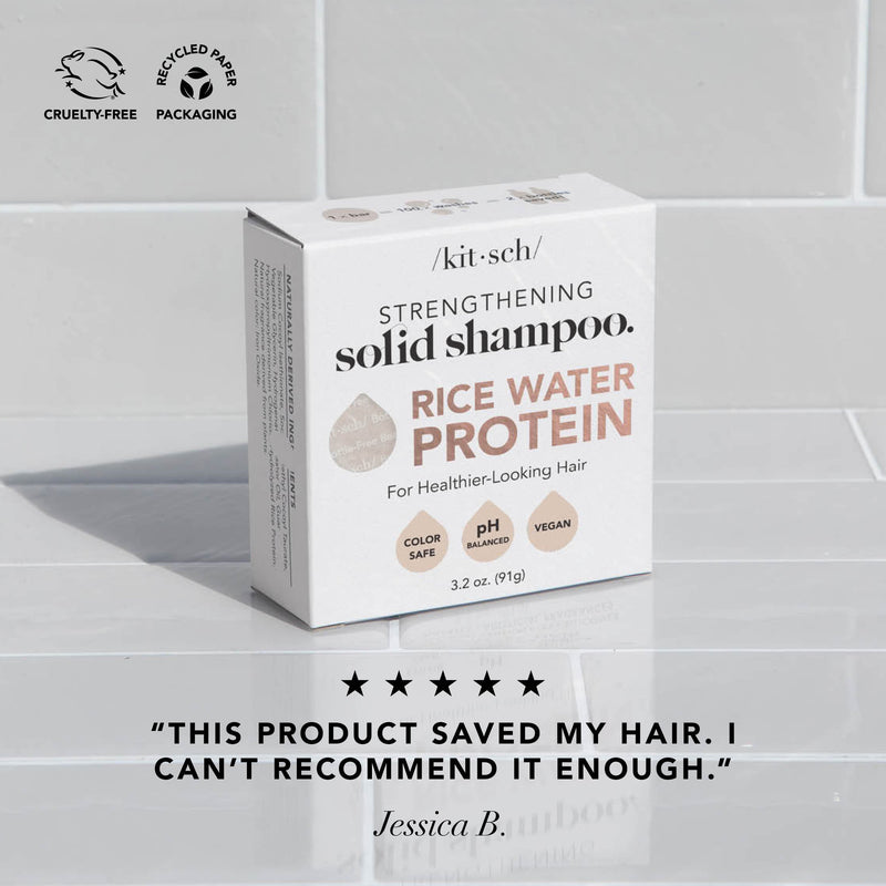 Rice Water Shampoo Bar for Hair Growth by KITSCH