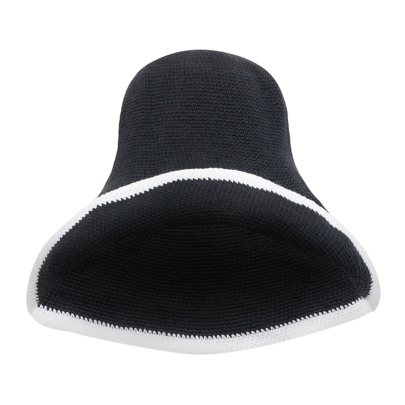 BLOOM LINE Crochet Sun Hat, in Black by BrunnaCo