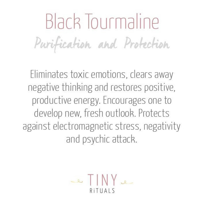 Black Tourmaline Energy Bracelet by Tiny Rituals