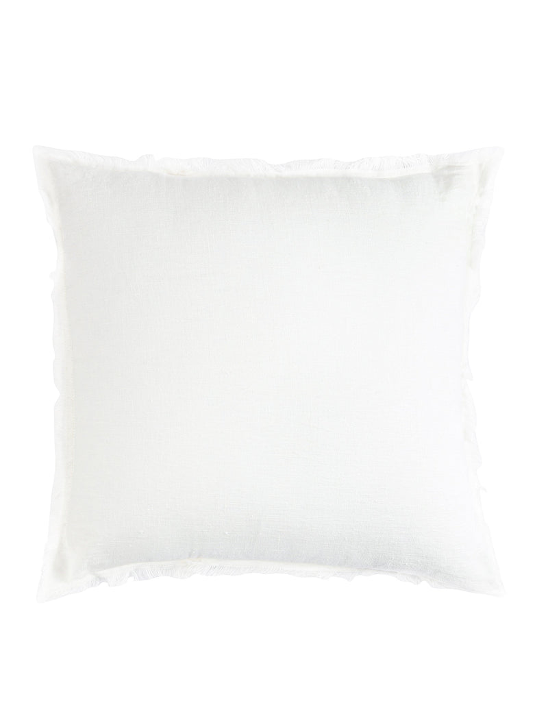 Bright White So Soft Linen Pillows
