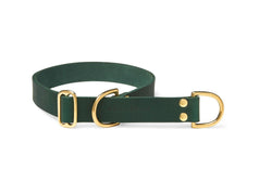 Butter Leather Retriever Dog Collar - Forest Green by Molly And Stitch US