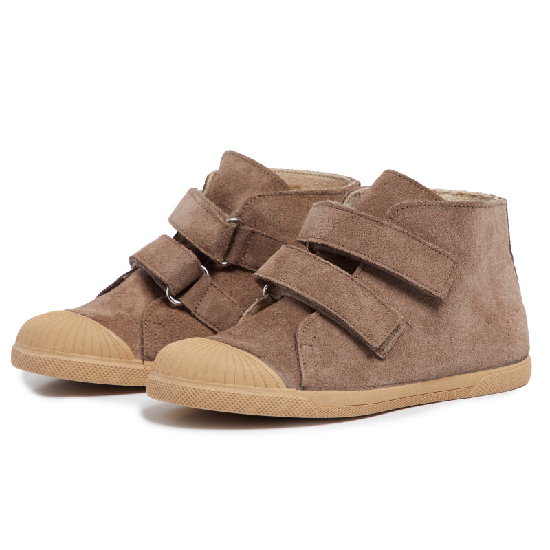 Suede High Top in Taupe by childrenchic