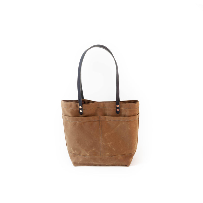 The New Craft Tote in Waxed Canvas and Leather - Field Tan by Sturdy Brothers