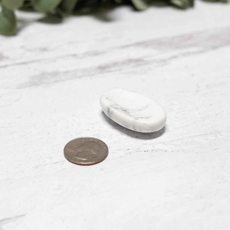 Howlite Worry Stone by Tiny Rituals