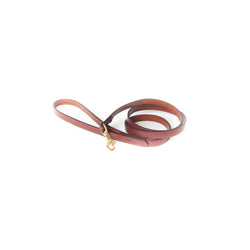 Leather Dog Leash Finished Chestnut by Sturdy Brothers