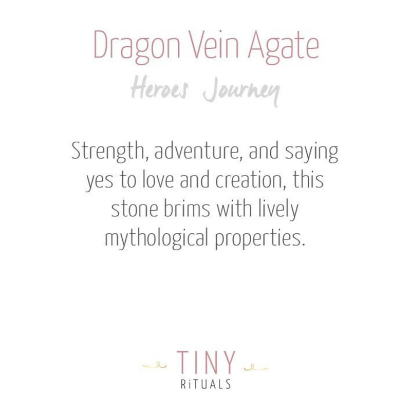Dragon Vein Agate  Energy Bracelet by Tiny Rituals