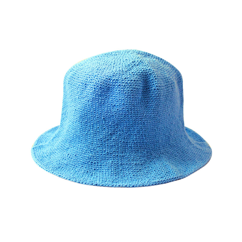Florette Crochet Bucket Hat in Periwinkle Blue by BrunnaCo