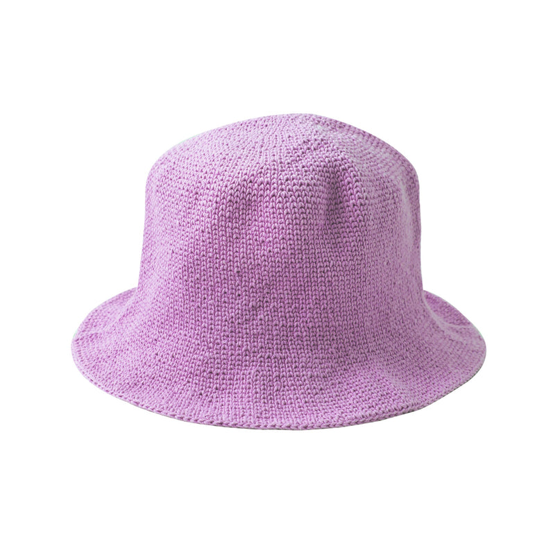 FLORETTE Crochet Bucket Hat In Lilac Purple by BrunnaCo