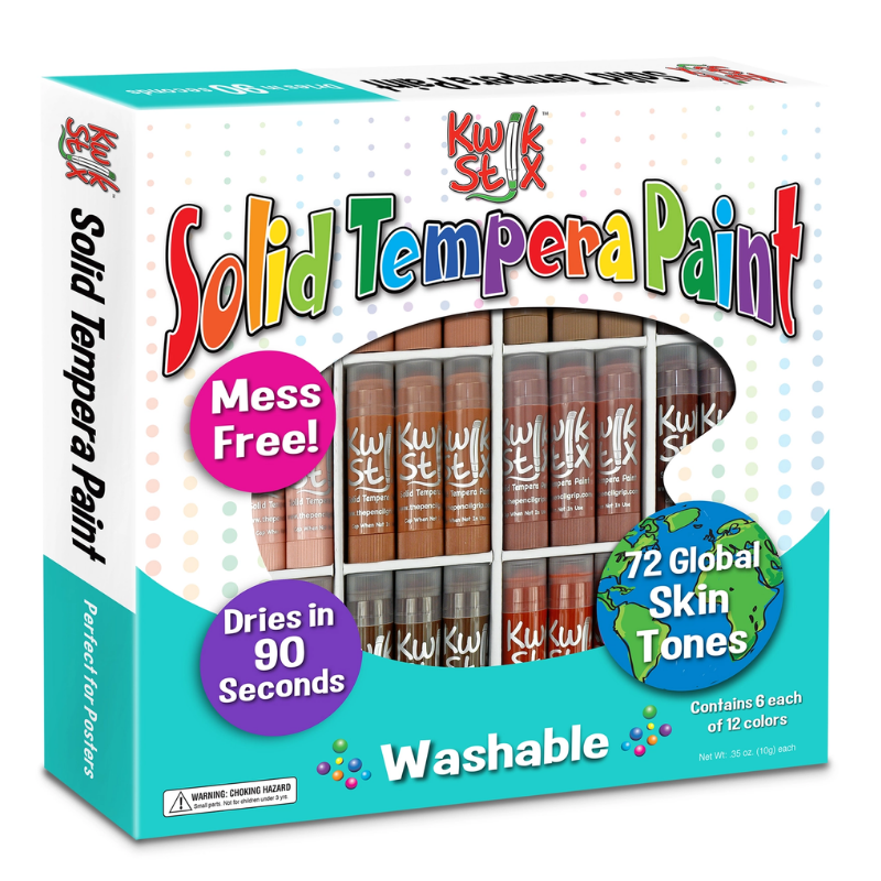 NEW! Kwik Stix Global Skin Tones, Class Pack Set of 72 Colors by The Pencil Grip, Inc.
