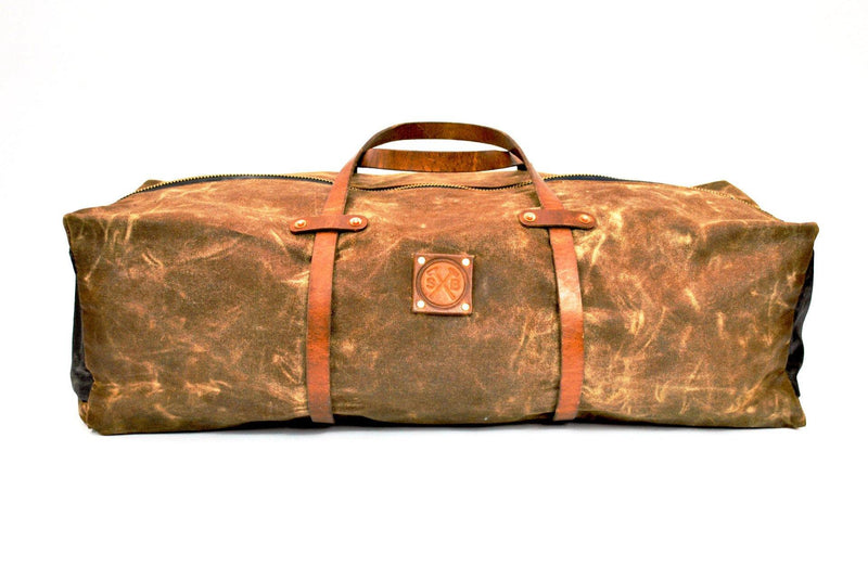 The Hudson Waxed Canvas Duffle Bag by Sturdy Brothers