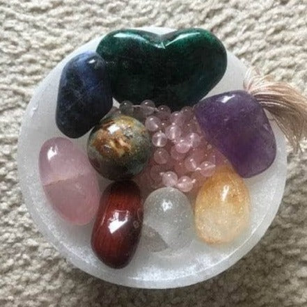 Selenite Crystal Recharging Bowl by Tiny Rituals