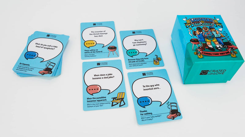 Laughing at Dad Jokes Party Game by Crated with Love