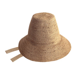 MEG Jute Straw Hat, in Nude Beige by BrunnaCo