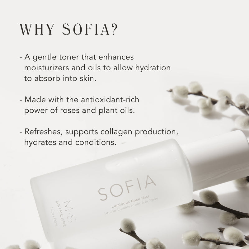 SOFIA | Luminous Rose Mist Travel by M.S. Skincare