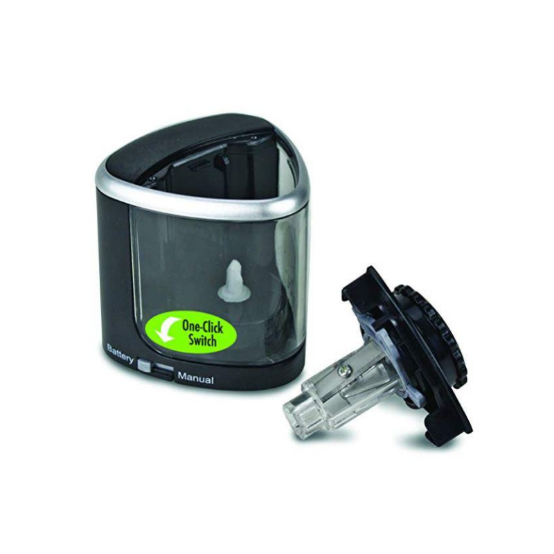 The Duet Manual and Battery Pencil Sharpener, Black by The Pencil Grip, Inc.